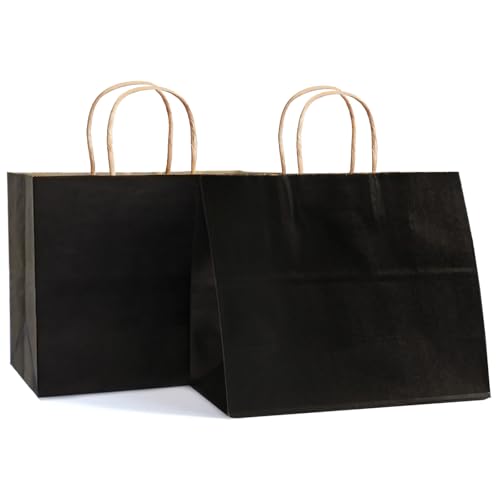 20 Stück Geschenktüten, Papiertüten mit Henkel-30 x 12x 23cm 130GSM Papiertüten zum Ostern,Weihnachten, Party, Geburtstag, Hochzeit, Erntedankfest