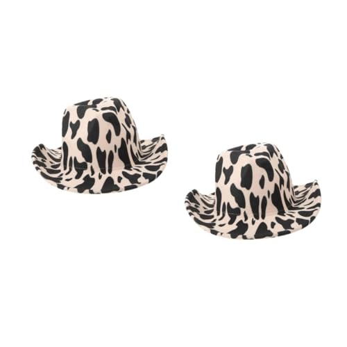 Chapeau de cowboy motif vaches en paille pour femme LIFKOME