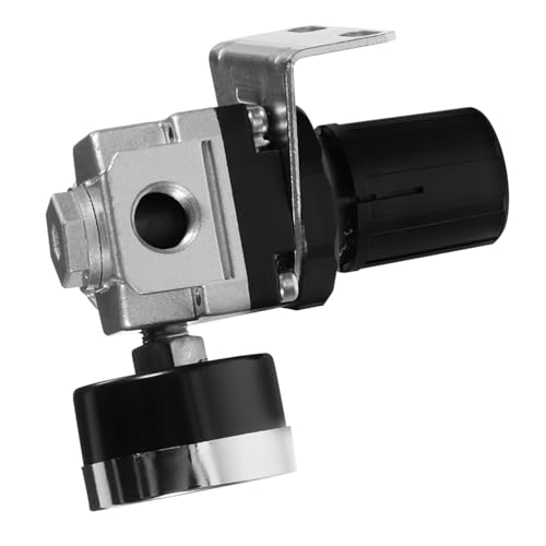 MUCKLILY Long-Lasting Durability Type Air Compressor Pressure Regulator Built-in Pressure Gauge