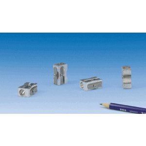 Wedo 24 x Bleistiftspitzer Metall bis 8mm incl. Ersatzmesser