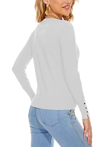 Image of Spicy Sandia Womens Cardigan Sweaters Lightweight Button Up Crewneck Dressy Casual Trendy Spring Sweater Jackets