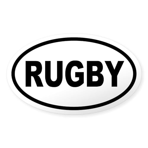 CafePress Basic Rugby Oval Sticker Oval Car Bumper Sticker