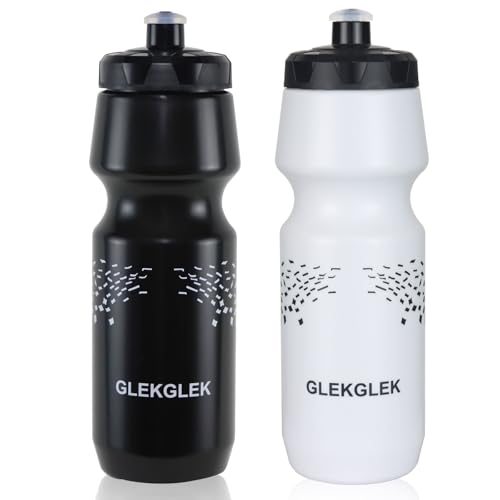 GLEKGLEK Fahrrad Trinkflasche 750ml BPA frei für Rennrad Gym Sport 2er...
