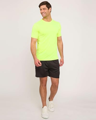 Image of Real Essentials 5 Pack: Men's Dry-Fit Moisture Wicking Active Athletic Performance Crew T-Shirt