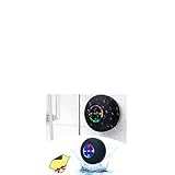 ♬【Ventouse puissante fournie】Le mini haut-parleur Bluetooth portable et étanche est livré avec des ventouses, qui peuvent être bien attachées au verre ou au carrelage dans les salles de bains et les piscines, ainsi qu'aux zones lisses sur les bateaux et les kayaks. C'est un bon choix pour coller le haut-parleur Bluetooth sans fil étanche IPX4 avec ventouse dans la cuisine ou la voiture