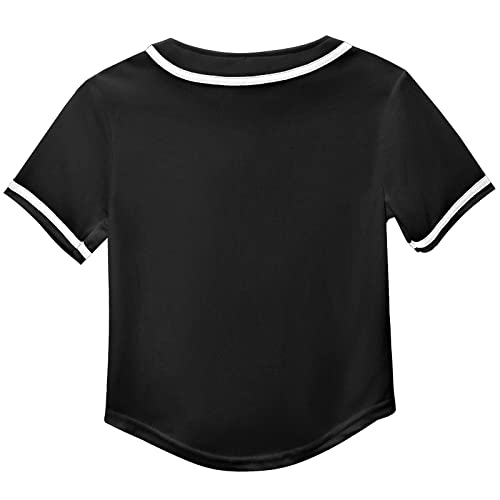 Kids Baseball Jersey Boys Button Down Shirt Short Sleeve Hip Hop Personalized Sports Uniforms For Girls #TOP1
