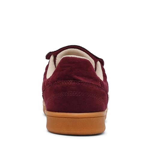 Steve Madden Women's Women's Madrid Sneaker, Burgundy, 9.53
