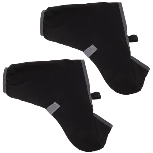 Guêtres imperméables de randonnée Hemobllo en tissu Oxford noir taille L