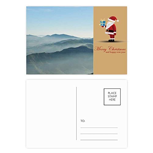 Cartes postales Père Noël et nature en lot de 20 pour cadeaux et vœux