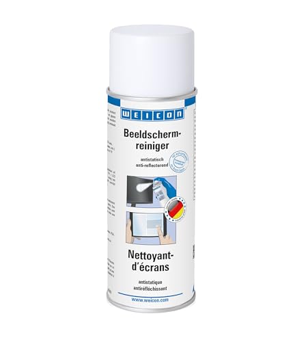 WEICON Nettoyant d'Ecrans 200 ml Nettoyant pour écran Agent nettoyant spécial antistatique