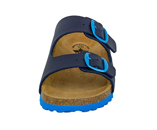Lico Jungen BIOLINE KIDS Pantoletten, Marine/ Blau, 33 EU