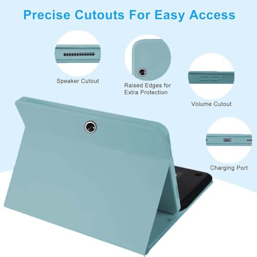 Image of Keyboard Case for OnePlus Pad 11.61 inch 2023 Back Cover Folio with Smart Trackpad, 7 Color Backlit, Pencil Holder, Multi-View Angle, Magnetically Detachable Keyboard, Tri-Fold Design