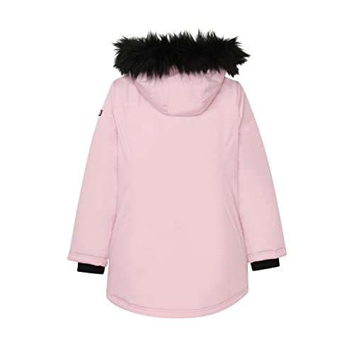 Image of Juicy Couture Girls Coat, Faux Fur Hooded Winter Jacket, Warm Padded Parka Hoodie, Kids Heavyweight Winter Coat