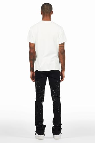 Men's Carti Rhinestone Stacked Flare Jean4