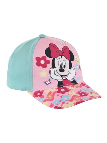 Disney Minnie Mouse Gorra para Niñas, Diseño Ratoncita Minnie Mouse Gorra de Verano Infantil, Regalo para Niñas | Azul