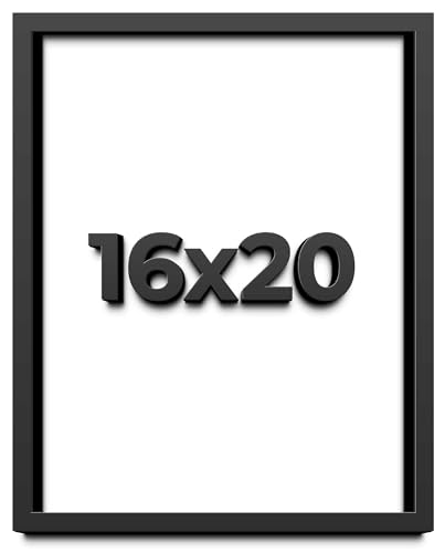 16x20 Shadow Box Black Solid Wood Frames Depth of 3/4