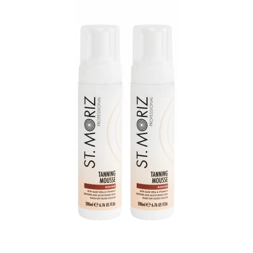 St. Moriz Instant Self Tanning Mousse Medium 200Ml - Pack of 2