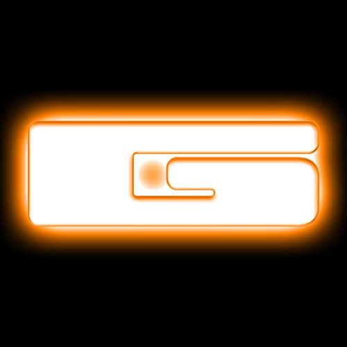 Image of ORACLE Lighting LED Letter G - Universal Illuminated Letter Badges, Matte White Surface Finish, 1 Light (Amber), Part # 3140-G-005