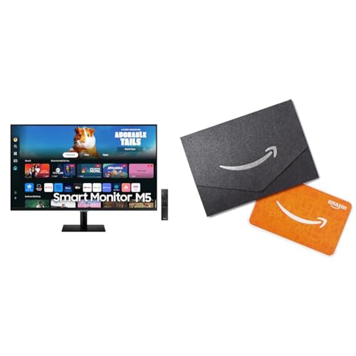 Image of SAMSUNG 27-Inch M5 (M50D) Series FHD Smart Monitor with Streaming TV, Speakers, HDR10, Gaming Hub, Multiple Ports, Workout Tracker, Vision Accessibility Tools, LS27DM500ENXGO, 2024