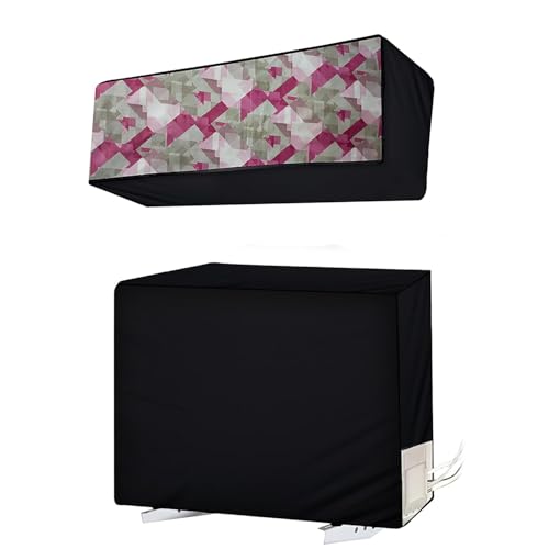 Image of Split AC Cover for 1.5 Ton Indoor & Outdoor Unit | Waterproof & Dustproof Protection | UV Resistant | Durable PVC Material | Weatherproof Outdoor Cover | Easy Installation