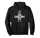 l'elfo dancing matching family christmas elf felpa con cappuccio