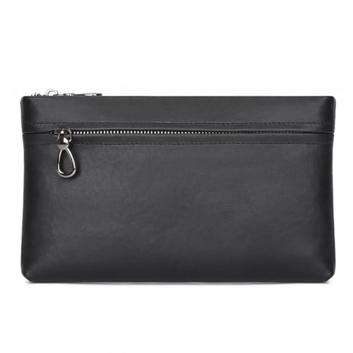 Men Genuine Leather Wallet Blocking Credit Card Holder Male