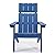 LUE BONA Modern Adirondack Chairs Set of 4, Navy Blue Plastic Adirondack Chair, High Back Poly Adirondack Fire Pit Chairs Weather Resistant, Patio Outdoor Chairs for Porch, Deck, Pool, Garden, 330LBS