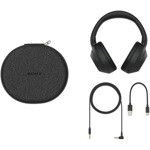 Image of Sony WHULT900N /B ULT WEAR Wireless Noise Canceling Headphones - Black Bundle with 2 YR CPS Enhanced Protection Pack, Mizco Travelocity in-Ear Headphone, Deco Gear Hard Case and Type C Adapter