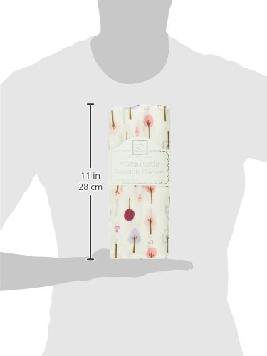 Image of SwaddleDesigns Marquisette Swaddling Blanket, Premium Cotton Muslin, Very Berry Cute and Calm (Pack of 2)
