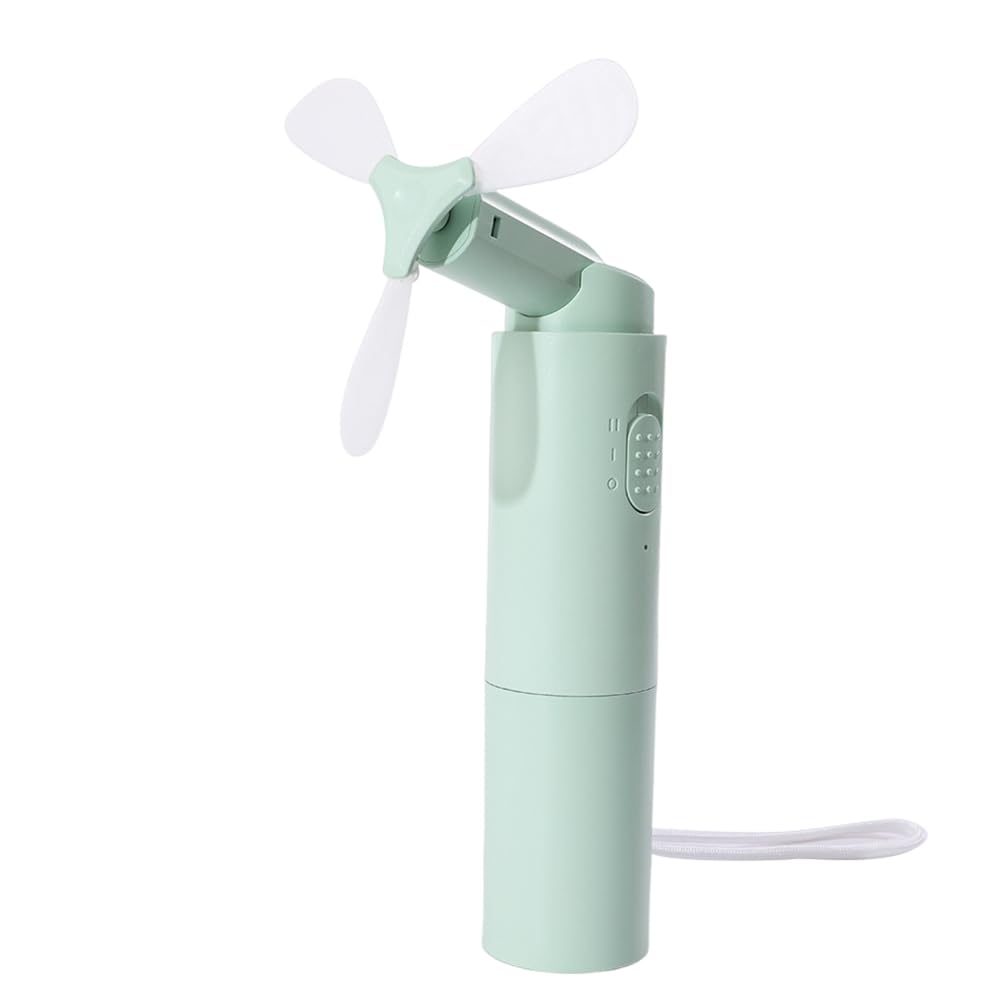 Nondk Light/Green Handheld Fan Portable Rechargeable Fan 3000Mah Usb Battery Powered 22+ Runtime Small Hand Held Fan