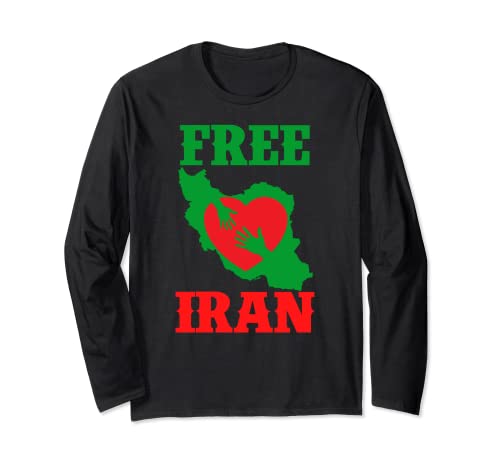 Free Iran Stand With Iran Love Freedom Iranian Women Herren Tee Langarmshirt