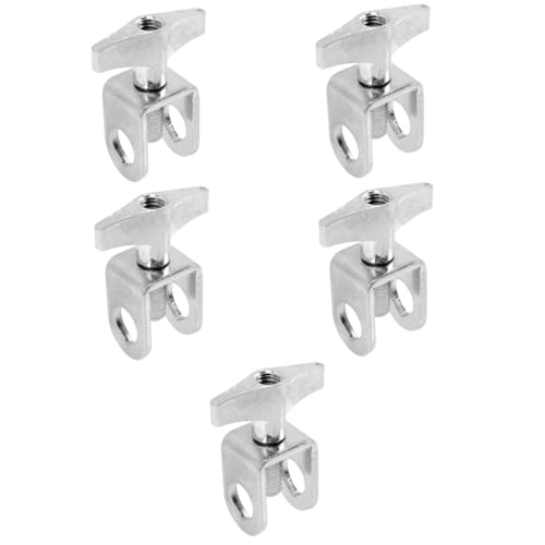 Abaodam 5pcs Adjustable Drum Clip Holder Cowbell Mounting Clamp miniatura 1