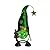 HONGLAND Christmas Gnomes Garden Decor Solar Outdoor Decorations Gnome Yard for Mom, Color Changing LED Lights with Snowflake Hollowed-Out Hat (Green)
