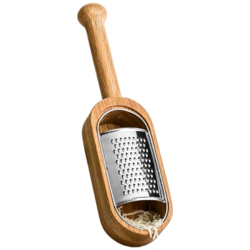 Sagaform Nature Collection Cheese Grater in Oak Container with Handle,Brown
