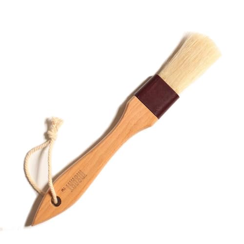 Pastry Brush Natural Bristle Wooden, MSART Basting/Food Brush, with Beech
