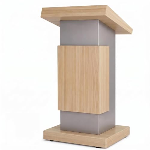 Image of TEKAVO Drako Podium Lectern for Classroom, Auditorium, Office, Church & School | Sleek & Modern Lecture Stand | Ideal for Presentations, Speeches & Events