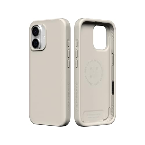 Coque iPhone 17 RhinoShield SolidX antichoc mince couleur beige coquillage