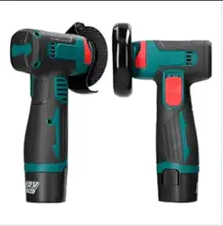 Politriz e Lixadeira Elétrica Portátil, 12V, Sem Fio, Verde e Preto, com Bateria