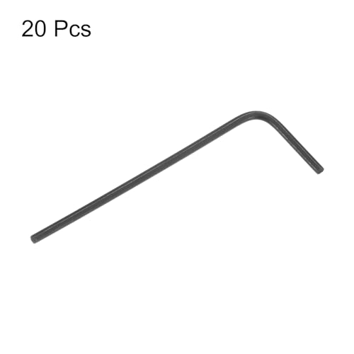 Image of HARFINGTON 20pcs Hex Key Wrench 1 /20 inch L-Shape Hexagon SAE Wrenches Chrome Vanadium Steel Repairing Tool for Home Repair, Black