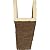 Ekena Millwork BMRW3C0060X100X168NM 3-Sided (U Riverwood Endurathane Faux Wood Ceiling Beam, 6"W x 10"H x 14'L, Natural Mahogany