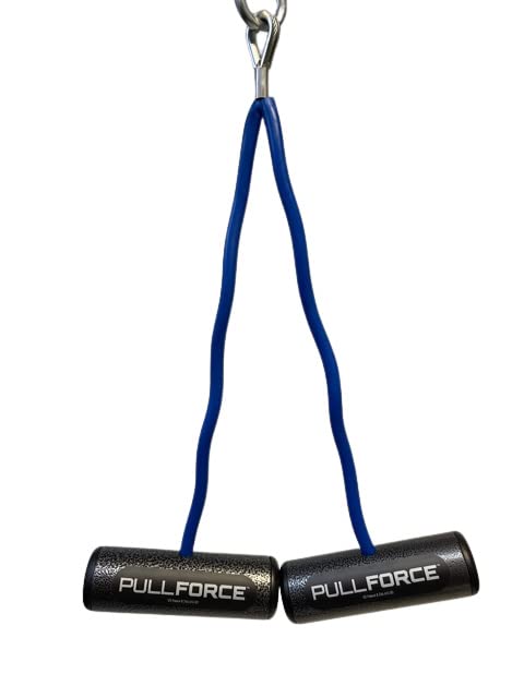 LPG Muscle Pull Force 'Double' Fat Grip Gym Handles for Cable Machine Workouts - 20% Stronger 'Center Pull' Cable Handles - Full Stack LAT Attack with 'Freestyle Motion' Cable Machine Handles