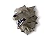Stark Direwolf Paper Sculpture,Pre-cut DIY Papercraft Kit,Handmade Wide Animal Figurine,Grey Blue Color,Low Poly Wall Decor,All Accessories Included
