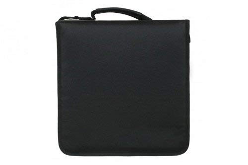 GOODS+GADGETS CD-Wallet/Mappe & DVD-Tasche aus robustem Nylon und Zwischenseiten aus Stoff, Disc-Organizer verschließbar mit Reisverschluss (300 CDs)