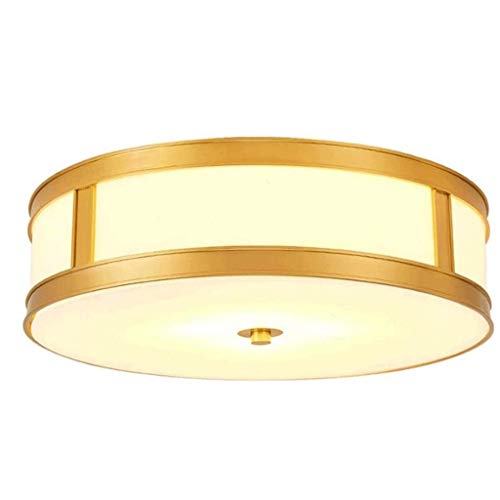 Preisvergleich Produktbild JYDQM Stilvolle und einfache Moderne Atmosphäre europäische Art-Kupfer Deckenleuchte Wohnzimmer Schlafzimmer Arbeitszimmer Schön dekoriert Beleuchtung