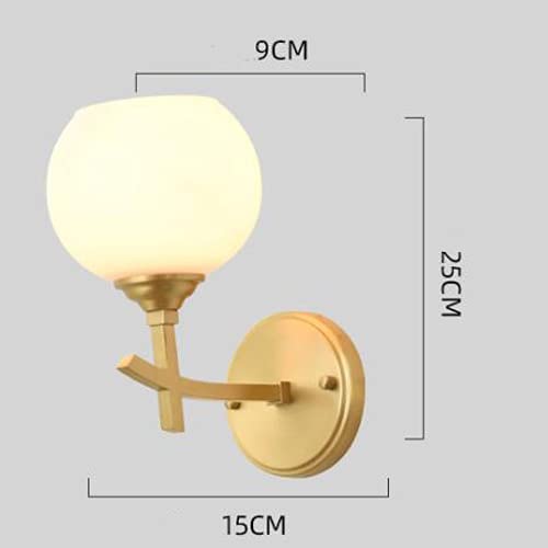 Applique murale moderne simplicité avec globe en verre de taille B