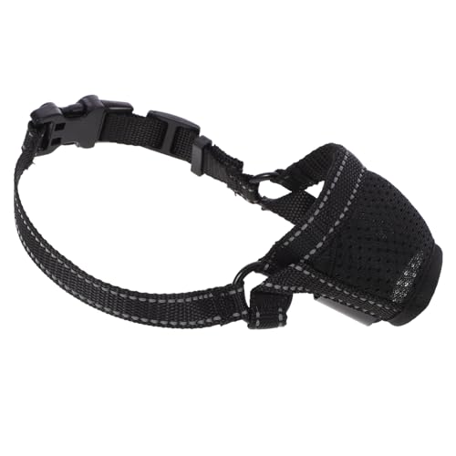 Abaodam Adjustable Dog Muzzle for Small Dogs Breathable Walking Mask -Barking Doggy Mask Polyester Material Size s