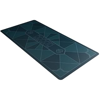 Tapis de poker Bullets Playing Cards noir, 140x75 cm