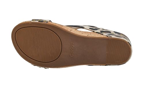 Image of Corkys Footwear Womens Carley Wedges, Featuring Corkys EVA Foam Cushioned Insoles, A 2.5 Inch Heel, Lightweight For All Day Wear, And Hook And Loop Closure