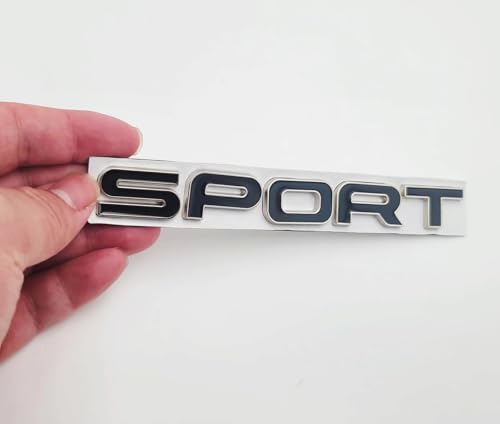 Image of DFBIQKLS 1 PCS New 3D Alloy Sports Emblem Decal Replacement Nameplate Letters Badge (Silver Black)