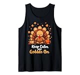 Photo Gallery divertente ringraziamento keep calm and gobble on canotta Photo Gallery divertente ringraziamento keep calm and gobble on canotta